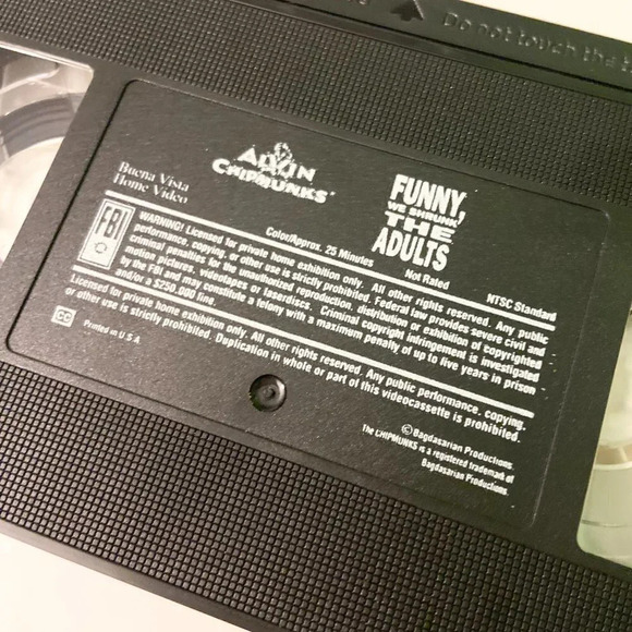 Lot of 2 Alvin and the Chipmunks VHS Tapes Go to the Movies Batmunk - Picture 8 of 10